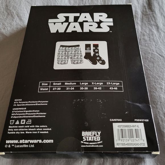 Star Wars Underwear and Sock Set NEW - XL - Picture 3 of 4
